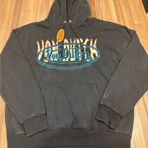 Von Dutch Flame Logo Hoodie – NWT – Black – Size M